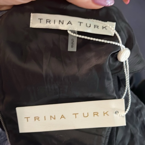 Trina Turk Delphine Dress LBD Back Baring Cutout Exposed Zipper Sleeveless NWT - Picture 7 of 11